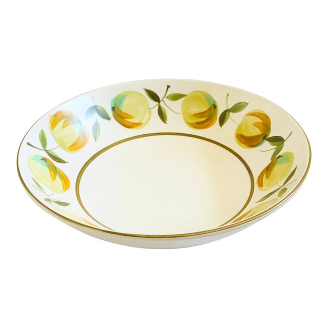 Large Vintage Ceramic Serving Bowl - Longchamp by Casual Ceram For Sale