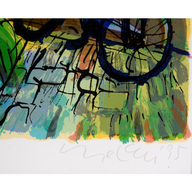 Printmaking Materials "By the Canal" Limited Edition Lithograph on Archival Paper by Michael Leu For Sale - Image 7 of 9