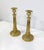 Traditional Early 20th Century Empire Brass Candleholders, Set of 2 For Sale - Image 3 of 16