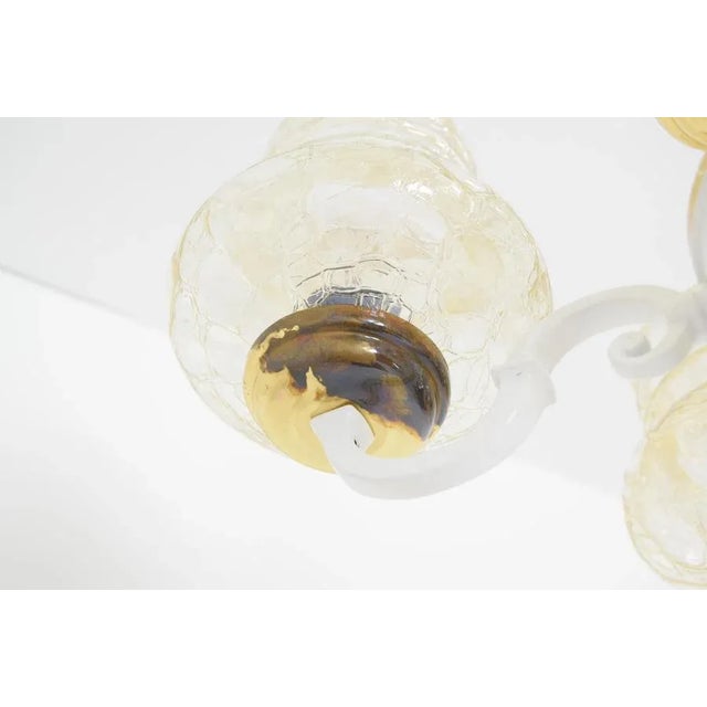 Mid-Century Chandelier, Czechoslovakia, 1970s For Sale - Image 12 of 15