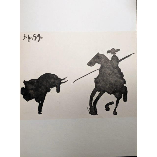 Modern Pablo Picasso, Matador & Bull, Double-Sided Original Lithograph, 1961 For Sale - Image 3 of 4