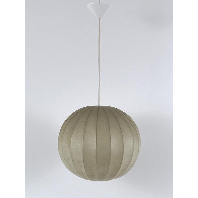 Mid-Century Globe Cocoon Pendant Lamp by Friedel Wauer for Goldkant Leuchten, Germany, 1960s For Sale - Image 17 of 18
