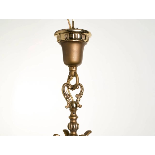 Bronze and Glass French Lantern For Sale - Image 10 of 11