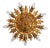 Floral Ceiling Light in Gilded Metal from Banci Firenze, Italy, 1970 For Sale