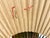 Stunning 70 Inch Vintage Chinese Hand Painted Gilt Wall Fan Cranes and Pine Motif For Sale - Image 12 of 14
