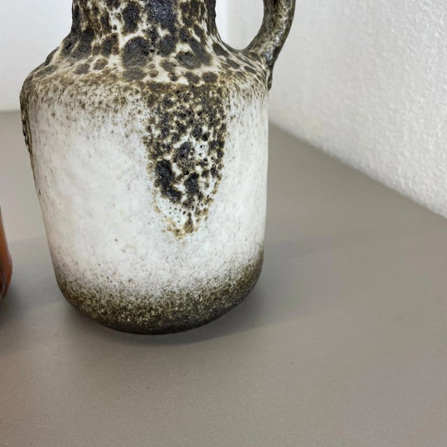 Vintage Pottery Fat Lava Multicolor Vases from Scheurich, Germany, Set of 5 For Sale - Image 13 of 18