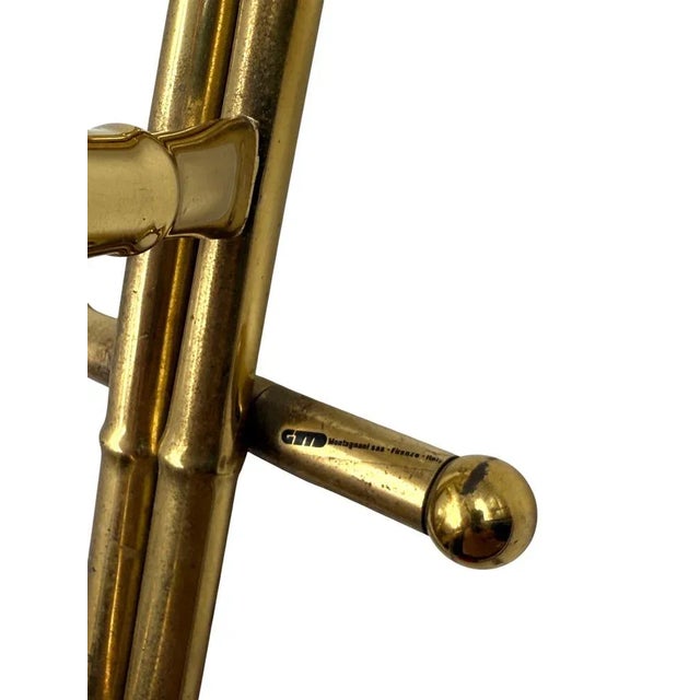 Hollywood Regency Bamboo-Effect Brass Magazine Rack from Montagnani, Italy 1970s For Sale - Image 12 of 13