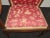 Vintage French Country Side Chair W Rose Color Oriental Asian Influence Fabric For Sale In Los Angeles - Image 6 of 13
