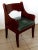 Chair in Mahogany and Green Leather, 1800s For Sale - Image 4 of 4