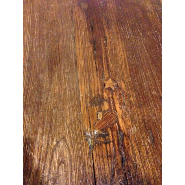 A special country table made of solid jujube burl wood log. Jujube is a very dense, heavy wood that is highly prized for...