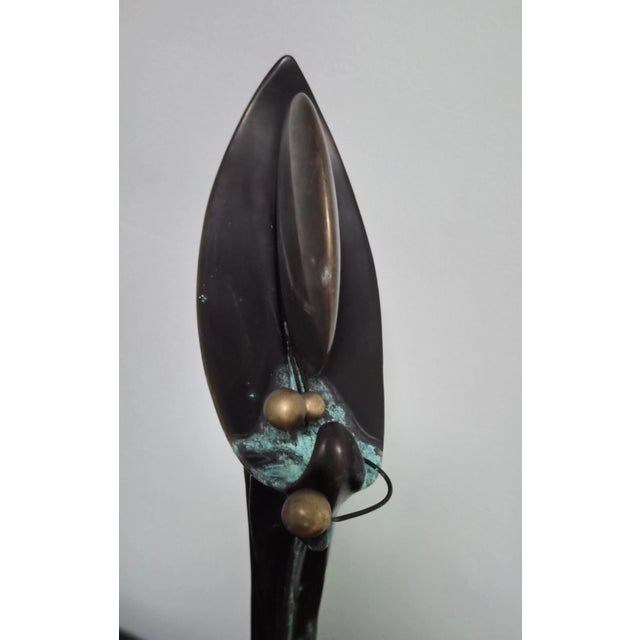 Metal Heidi Hornberger "Integration" Bronze on Marble Sculpture For Sale - Image 7 of 14