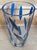 Blue Circa 1985 Italian Modernist Nanae Umeda With Egizia by Sottsass Associati Blue, Silver, Colorless Vase For Sale - Image 8 of 12