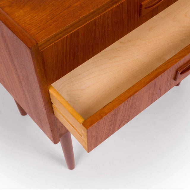 Danish Mid-Century Teak Three Drawer Chest 1960s For Sale In San Francisco - Image 6 of 7