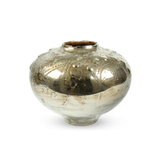 Not Yet Made - Made To Order Platinum Luster Elia Vase by Deblona For Sale - Image 5 of 9