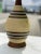 1960s Mid-Century Drip Pottery Table Lamps With Shades - a Pair For Sale - Image 11 of 12