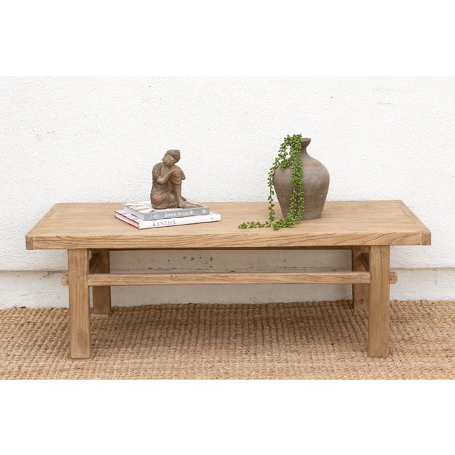 Wood Rustic Elegant Reclaimed Wood Coffee Table For Sale - Image 7 of 7