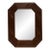 Vintage Octagonal Rattan Wall Mirror For Sale