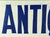 Vintage “Antiques” wooden painted trade sign. Circa Late 20th Century