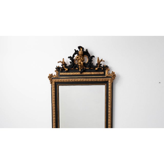19th Century France Napoleon III Gold Wood Mirror For Sale In Greensboro - Image 6 of 11