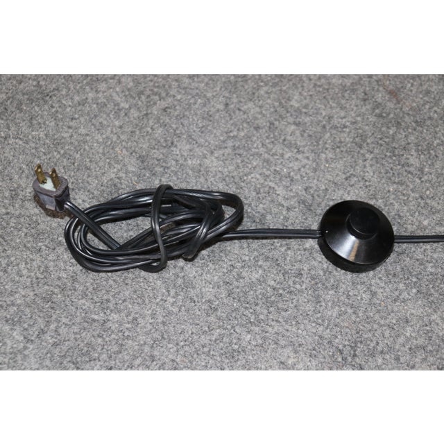 Unique Machine Age or Art Deco Glass and Chrome Lighted Pedestal Table For Sale - Image 9 of 11