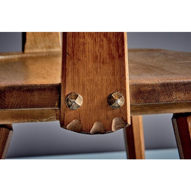 Brutalist Armchairs in Oak by Vervoort, Tilburgnetherlands, 1960s, Set of 2 For Sale - Image 14 of 16