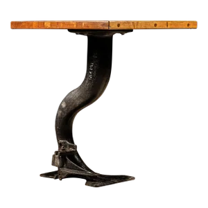 1930s Vintage Cast Iron Machine Base Pub Table