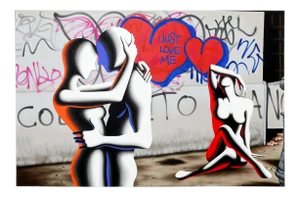 Mark Kostabi "Just Love Me"