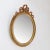 Wood and Gilded Plaster Noeud Damour Oval Mirror For Sale - Image 4 of 13