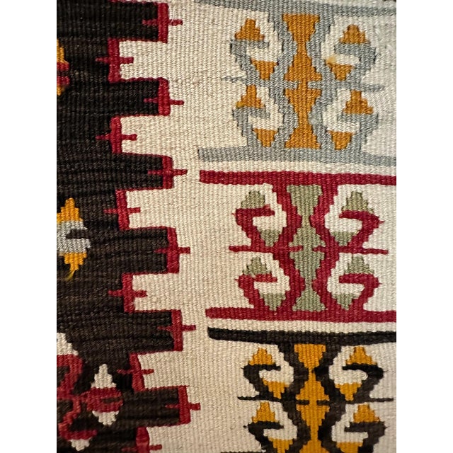 Antique Turkish Anatolian Kilim Rug of Matrimony For Sale - Image 4 of 18