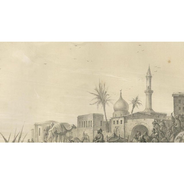 Heinrich von Mayr, Procession of Mehmed Ali Pasha on the Nile, 1846, Steel Engraving For Sale - Image 6 of 10