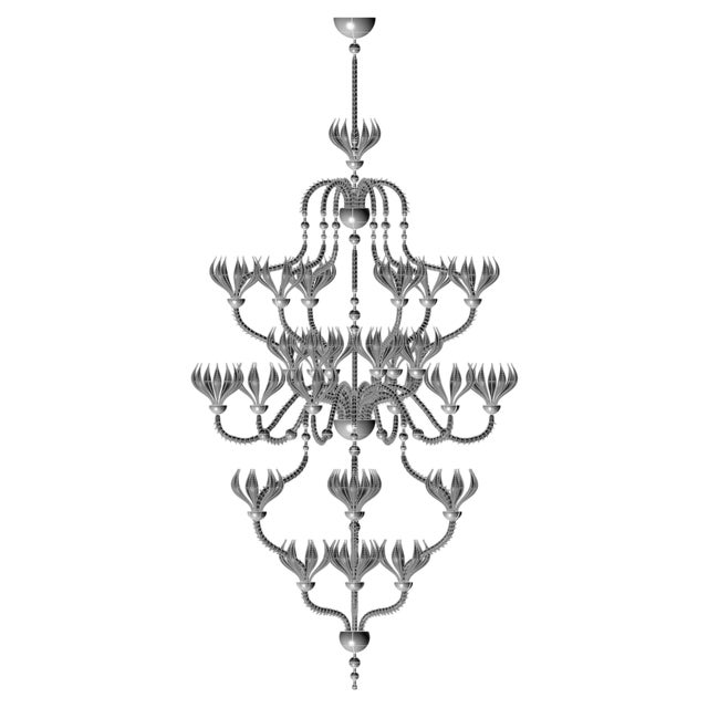 Murano Scenic Hanging Light by Vetrarti For Sale