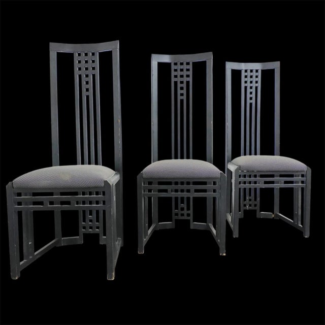 Tris Wooden Throne Chairs by Giorgetti, 1980s, Set of 3 For Sale - Image 18 of 18