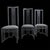 Tris Wooden Throne Chairs by Giorgetti, 1980s, Set of 3 For Sale - Image 18 of 18