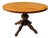Oak Dining Table with Central Pedestal For Sale