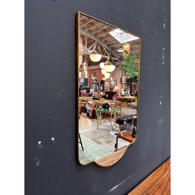 Mid-Century Modern Vintage Italian Sculptural Wall Mirror 1980s For Sale - Image 3 of 7