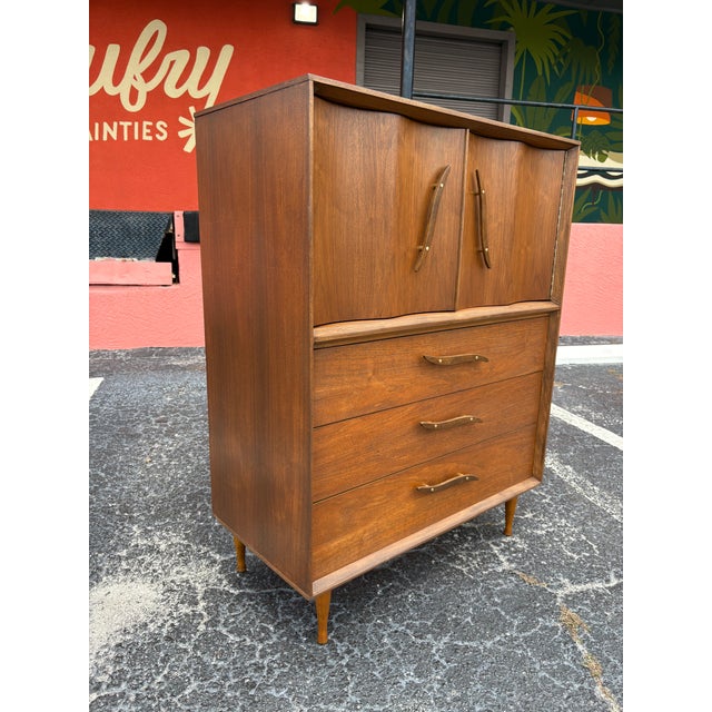 Fully-Refinished Mid Century Unagusta Tallboy For Sale - Image 4 of 10