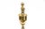 Vintage Georgian Style Polished Brass Andirons—A Pair For Sale - Image 4 of 5