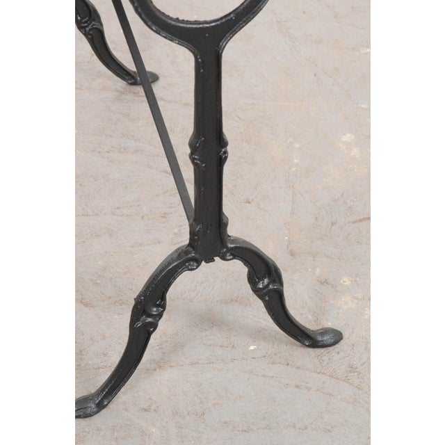 Early 20th Century French Marble-Top Bistro Table For Sale - Image 4 of 11