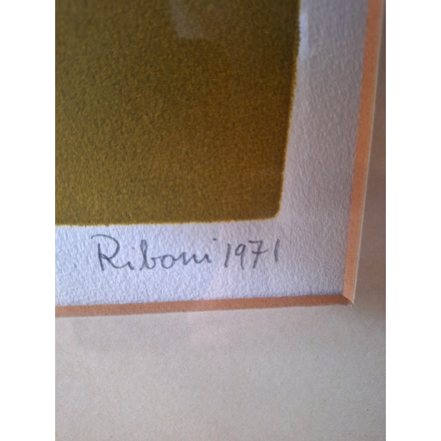 Riboni Sandro, Composition, 1970s, Lithograph For Sale - Image 3 of 5