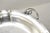 Art Nouveau Vintage Denmark Art Nouveau Round Silver Plated Dish With Scrolling Handles For Sale - Image 3 of 9