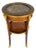 French Satinwood & Gilt Bronze Marble-Top Round Side Table, Early 20th Century For Sale
