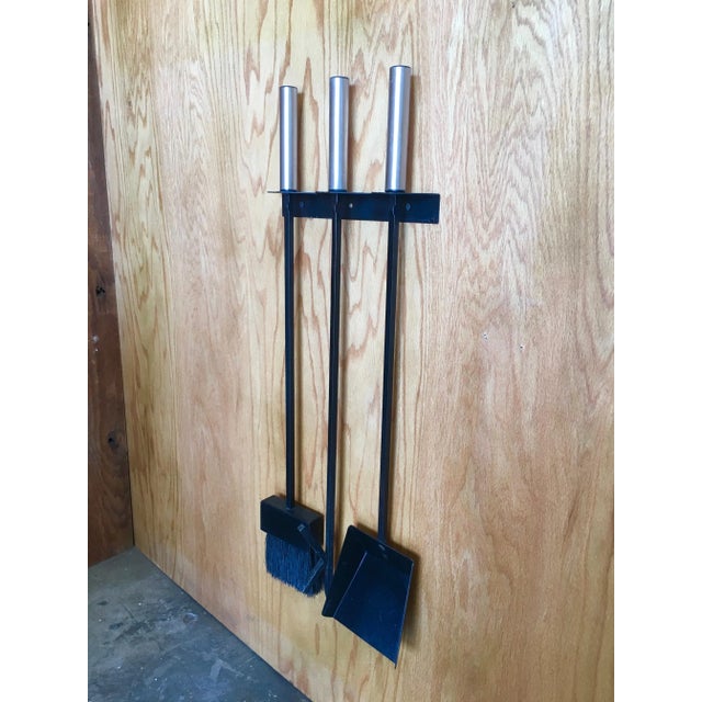 Vintage Modernist Fire Tool Set- 3 Pieces For Sale In Dallas - Image 6 of 12
