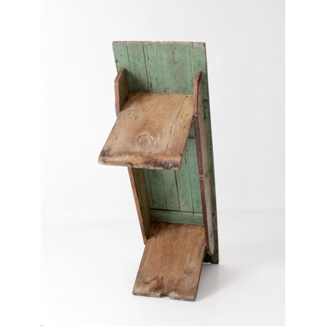 Antique Primitive Farmhouse Bench For Sale - Image 17 of 18