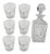 Saint Louis Crystal Whiskey Service, 1960s, Set of 7 For Sale