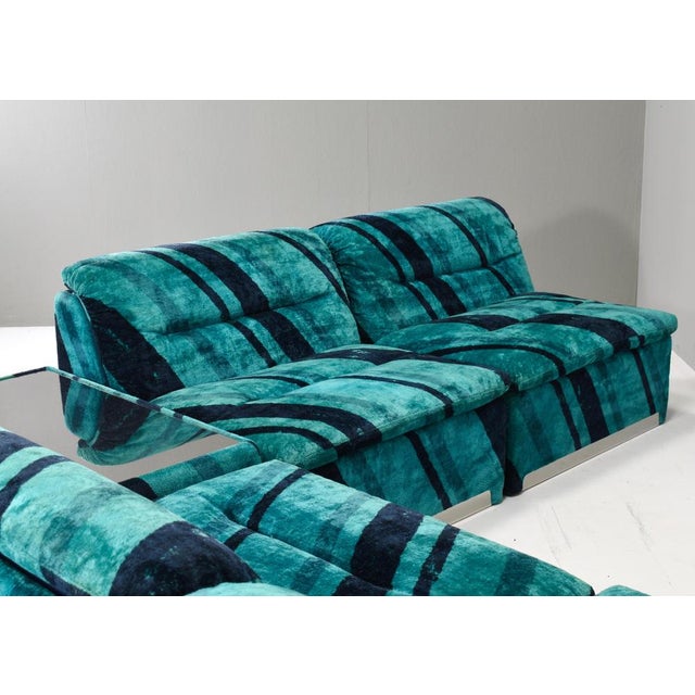 Saporiti P10 Proposals Modular Sofa by Giovanni Offredi, 1970s, Set of 4 For Sale - Image 6 of 18