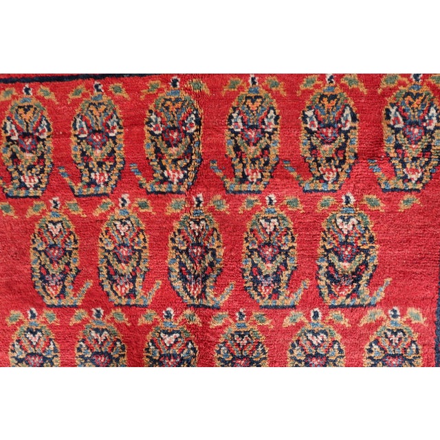 1960s, Handmade Vintage Persian Hamadan Rug 4.6' X 6.11 For Sale - Image 12 of 14