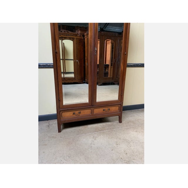 Wood Antique Linen Cupboard, 1910 For Sale - Image 7 of 11