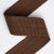 Contemporary SAMPLE - Schumacher Cotton Strie Tape Wide In Chestnut 1 5/8" For Sale - Image 3 of 3