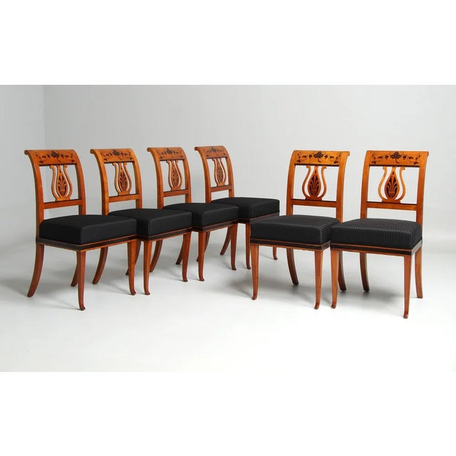 Biedermeier Chairs, 1830s, Set of 6 For Sale - Image 10 of 10