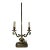 French Style Brass Candelabra Converted to Table Lamp For Sale
